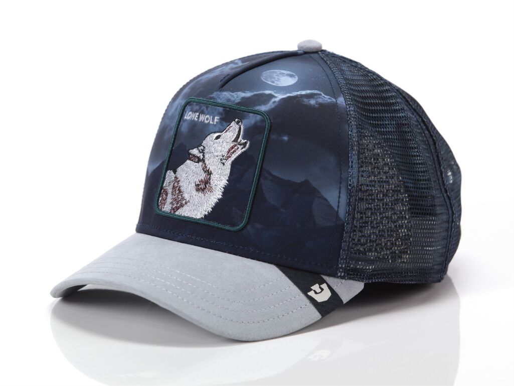  WOLF IN THE ELEMENT - Cappelli unisex Goorin. Disponibile in diverse taglie: t-u e colori grigio, blu. YOUSPORTY.