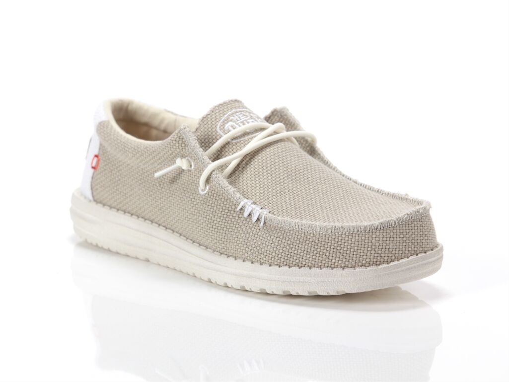 Hey Dude Wally Braided Off White homme 40003-1LB