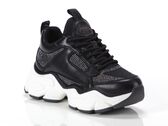 Buffalo Binary Athena Glam-vegan nappa/glitter-black woman 1636088