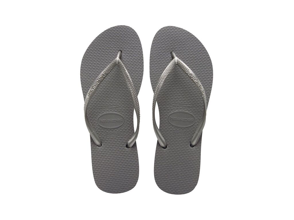  Havaianas Slim steel grey - Infradito donna Havaianas. Disponibile in diverse taglie: 43, 44 e colori grigio, argento. YOUSPORT