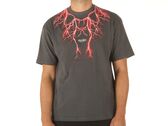  Grey T-Shirt With Red Lightning On Front - T-Shirt uomo Phobia Archive. Disponibile in diverse taglie: s, xl e colori grigio, r