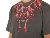  Grey T-Shirt With Red Lightning On Front - T-Shirt uomo Phobia Archive. Disponibile in diverse taglie: s, xl e colori grigio, r