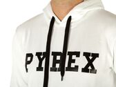 Pyrex Maglia Cappuccio In Felpa Uomo Bianco Stampa Nera man 22EPB40031 BIA