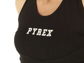 Pyrex Top Donna In Jersey Stretch Nero Stampa Bianca woman 22EPB42006 NER