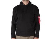Alpha Industries Emb Hoody Black man 138333-03