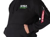 Alpha Industries Skylab Nasa Hoody Black Green man 138336-246