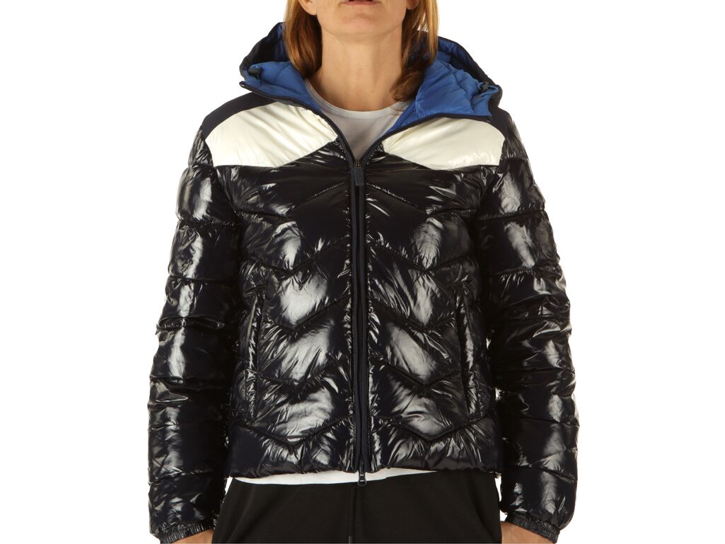  Giubbino Glossy Tricolor Blu Scuro - Piumini donna Invicta. Disponibile in diverse taglie: l e colori bianco, blu. YOUSPORTY.