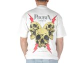 Phobia Archive White Tshirt Red Screaming Skull man PH00651