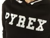 Pyrex Maglia Cappuccio In Felpa Donna Nero Stampa Bianca woman 22EPB43131 NER