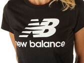 New Balance Essential Stacked Logo Tee Black woman WT91546 BK