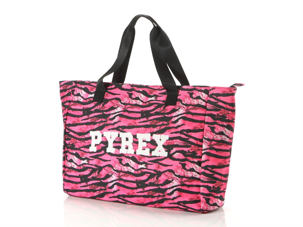 Borsa Mare Zebrato Bianco - Borse donna Pyrex. Disponibile in diverse taglie: t-u e colori fucsia, bianco, nero. YOUSPORTY.