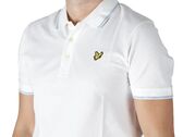 Lyle & Scott Tipped Polo Shirt White Light Blue man SP1524VOG W533
