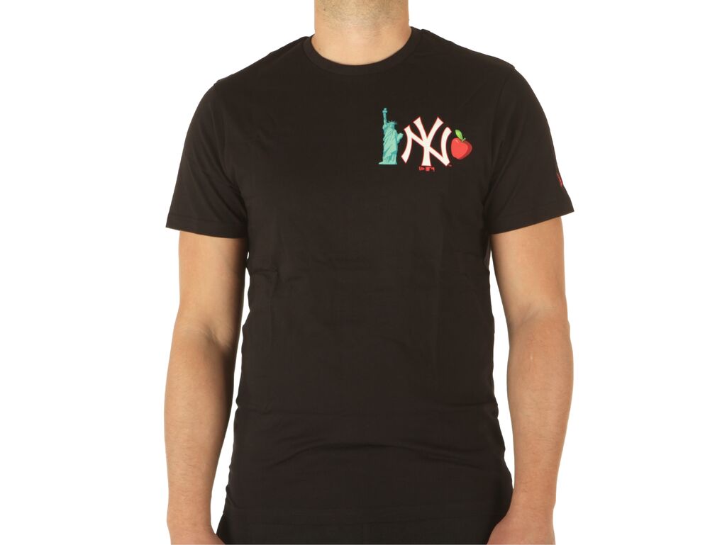  Mlb City Graphic Tee New York Yankees - T-Shirt uomo New Era. Disponibile in diverse taglie: l e colori nero. YOUSPORTY.