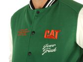 Caterpillar Iconic Varsity Jacket Ivory Green man 6040019 13446