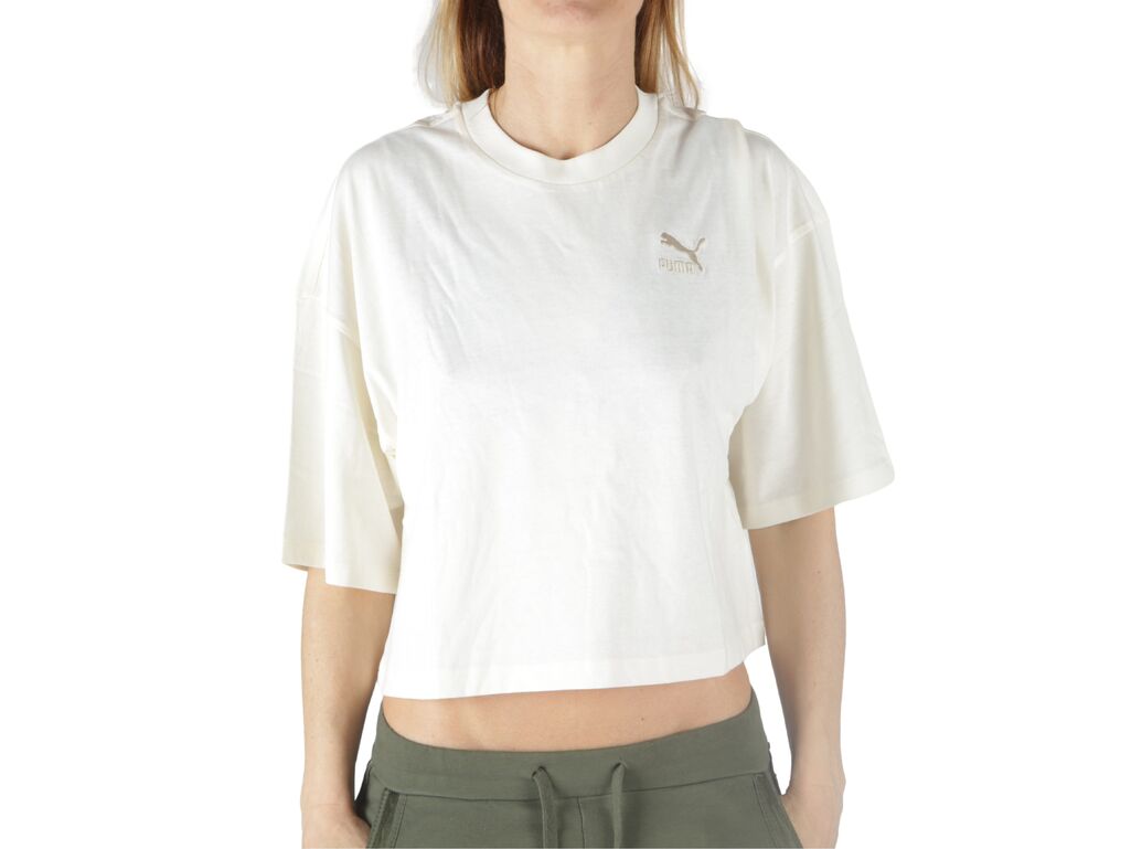  Better Classic Oversized Tee - T-Shirt donna Puma. Disponibile in diverse taglie: l, m, s, xs e colori bianco. YOUSPORTY.