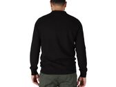 Lyle & Scott Cotton Merino Long Sleeve Knited Polo Jet Black homme KN2113V Z865