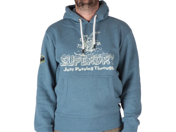 Superdry Travel Postcard Graphic Hoodie man M2013170A 1KT