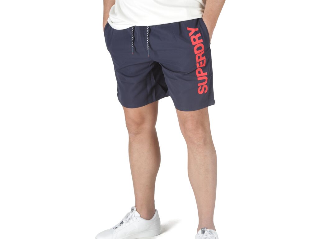  Sport Graphic 17" Swim Short Richest Navy - Costumi uomo Superdry. Disponibile in diverse taglie: l, m, xl e colori blu. YOUSPO