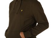 Lyle & Scott Brushed Back Hoodie Sweatshirt Olive hombre ML1139V W485 