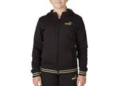  ESS+ Glitter FZ Hood - Tuta bambina Puma. Disponibile in diverse taglie: 10y, 11y, 12y, 15y, 16y, 9y e colori oro, nero. YOUSPO