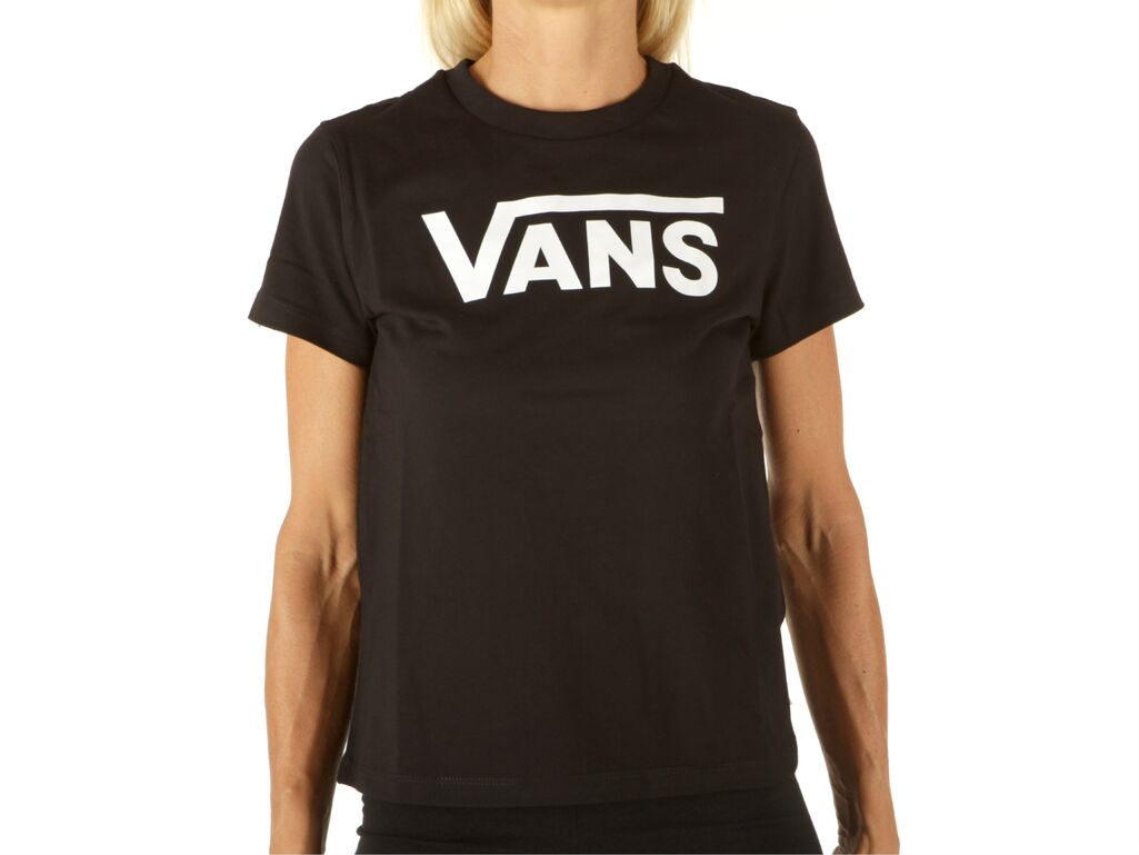 Vans Flying V Crew Tee Black woman VN 0A3UP4BLK1
