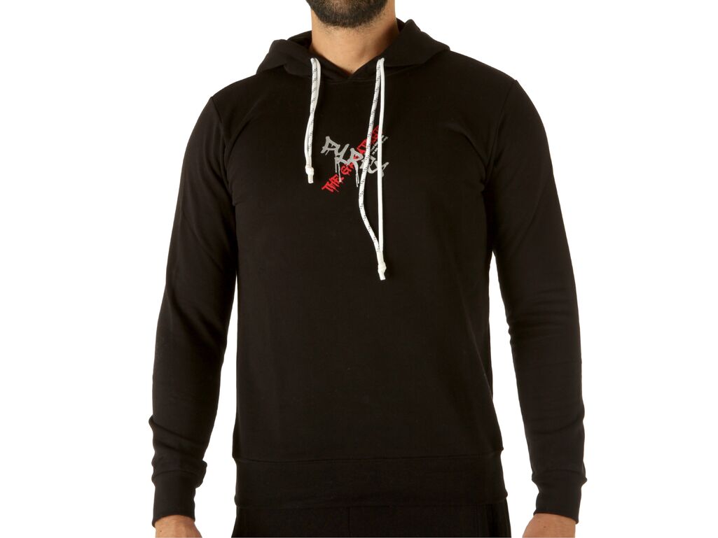  Maglia Uomo Felpa Con Cappuccio Nero - Felpe uomo Pyrex. Disponibile in diverse taglie: l, m, s, xl e colori argento, rosso, ne