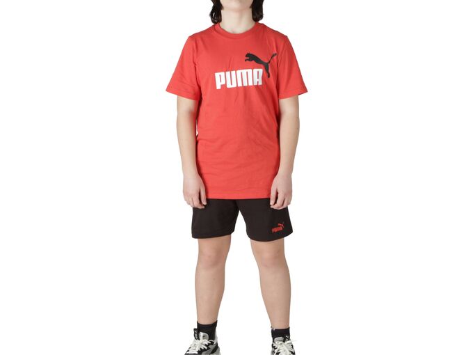 Puma Logo Tee and Shorts Set B junior 686298 15