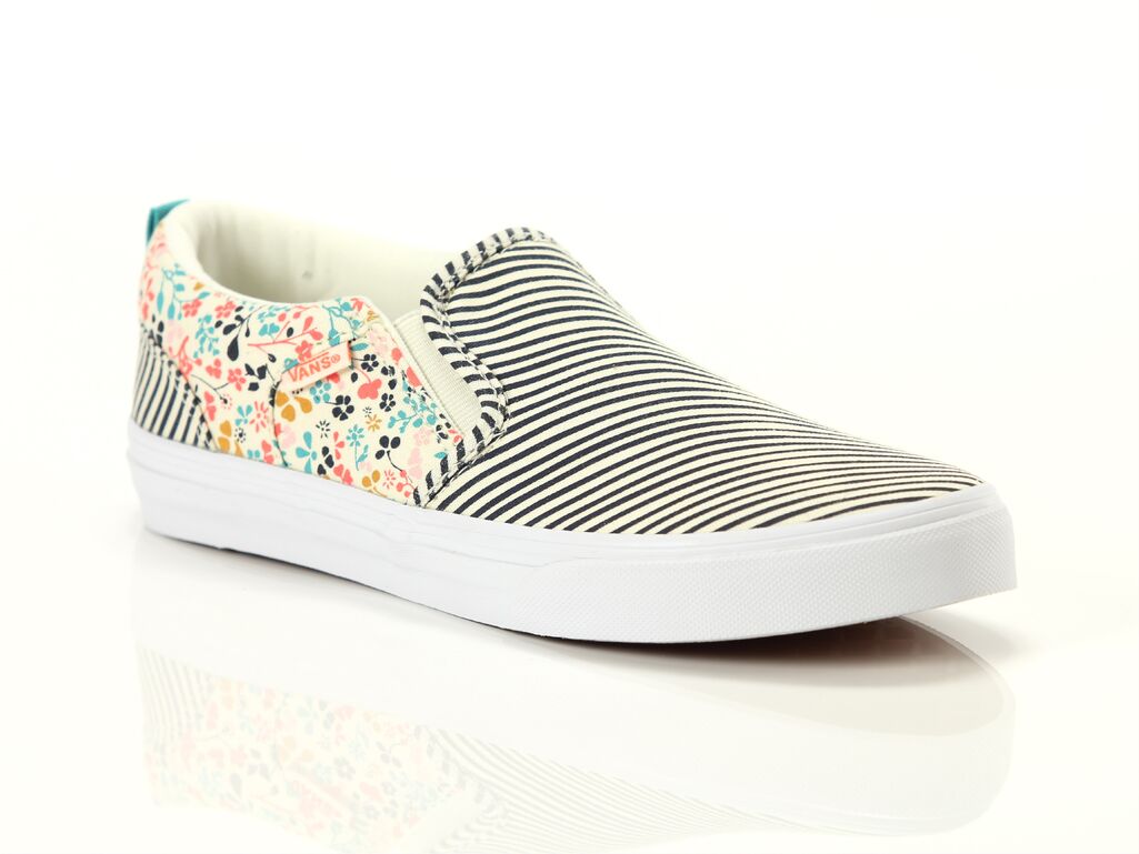  Asher - Sneakers ragazzo Vans. Disponibile in diverse taglie: 36, 37, 38 e colori bianco panna, nero, azzurro. YOUSPORTY.