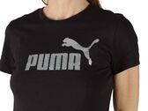 Puma ESS+ TEXTURED FOIL BIG LOGO TEE woman 688908 01