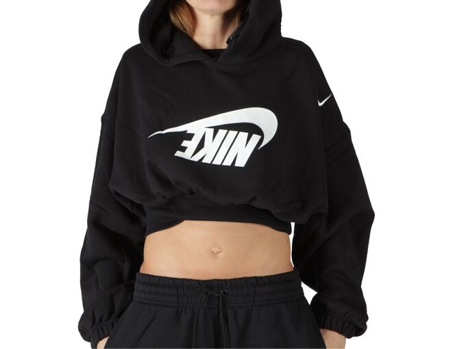 Nike W NSW OS FLC CROP PO HDY DANCE woman FV7777 010