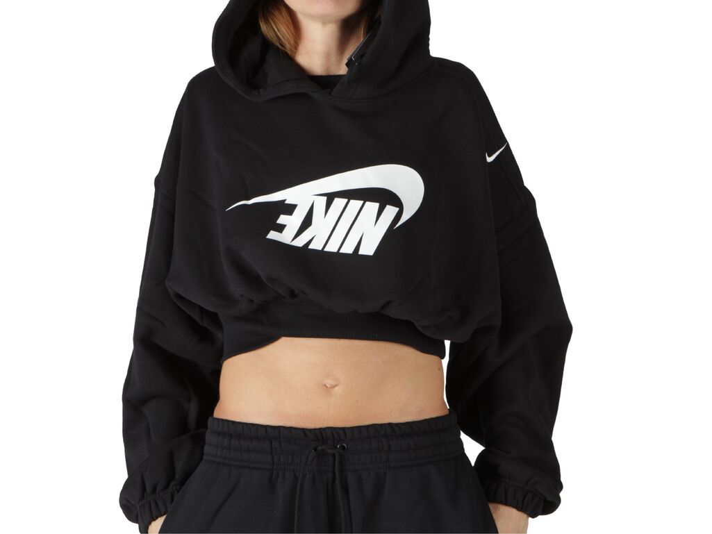 Nike W NSW OS FLC CROP PO HDY DANCE woman FV7777 010