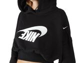 Nike W NSW OS FLC CROP PO HDY DANCE woman FV7777 010